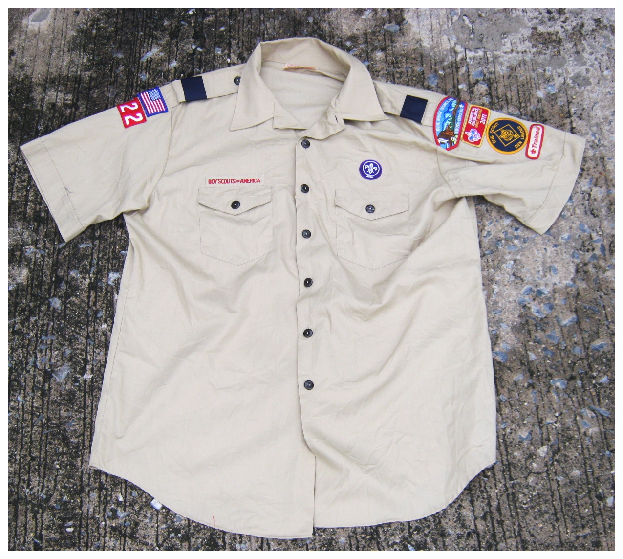 ขายแล้ว เสื้อลูกเสือแขนสั้น อเมริกา