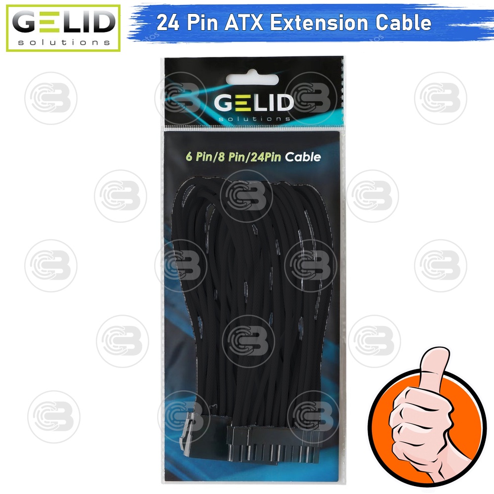 [CoolBlasterThai] GELID 24-Pin ATX EXTENSION BLACK CABLE (CA-24P-01)