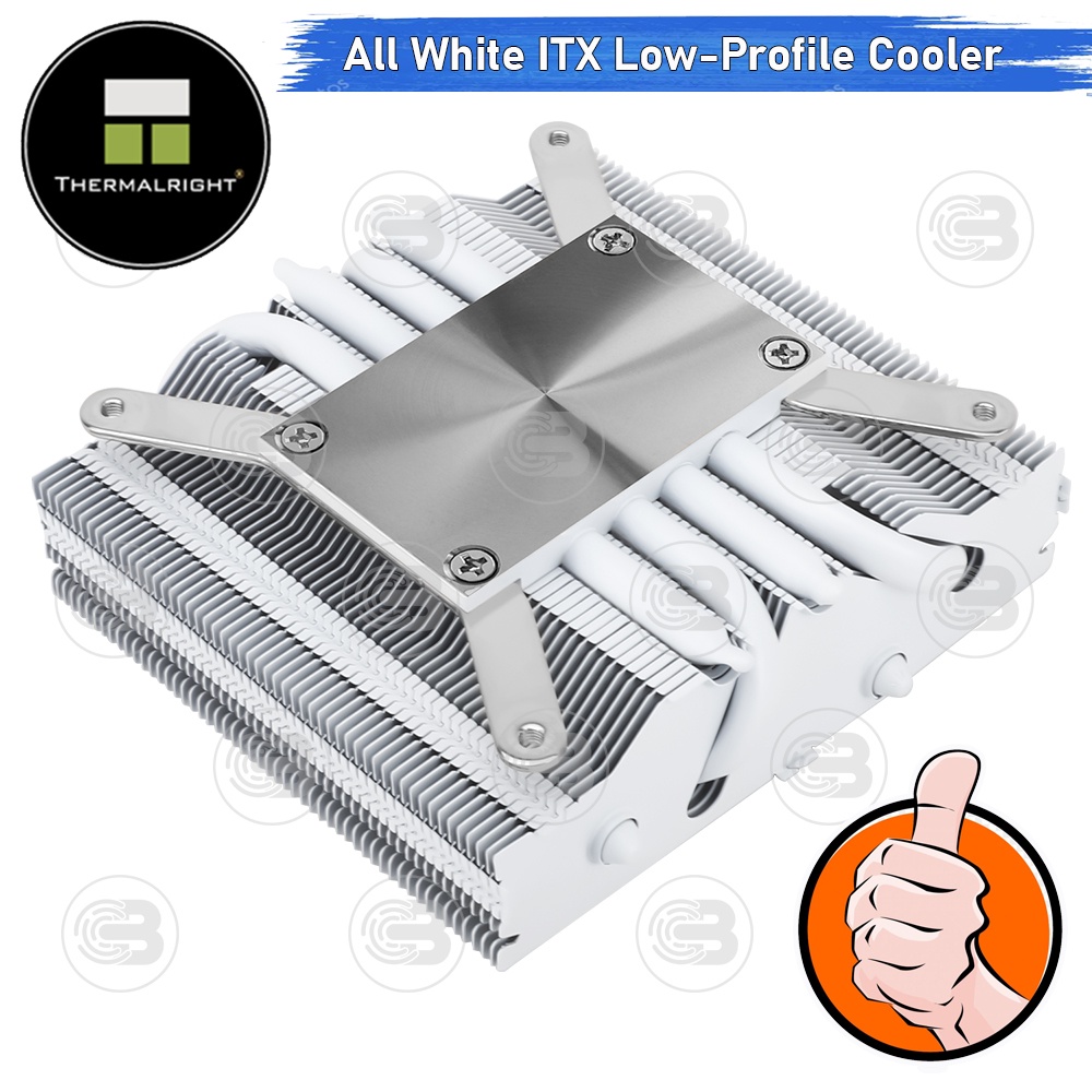 [CoolBlasterThai] Thermalright AXP90 X47 White Low-Profile CPU Cooler with 4 Heatpipes (AM5/LGA1851 Ready) ประกัน 6 ปี