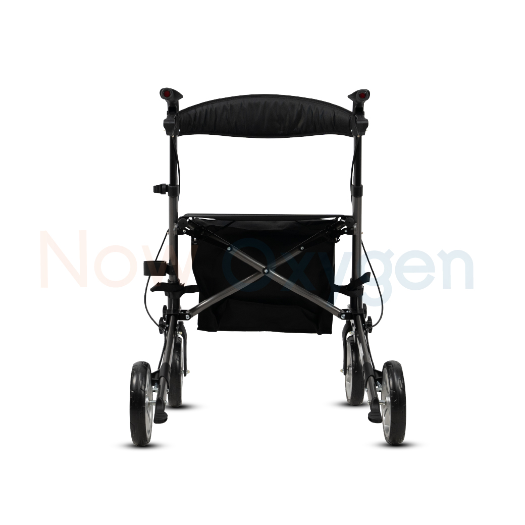 รุ่นใหม่ Moka Grey Rollator แบรนด์ Drive Medical (Debilbiss) วอล์คเกอร์ 4 ล้อ อุปกรณ์ช่วยพยุงเดิน อุปกรณ์ฝึกเดิน รับประกัน 2 ปี