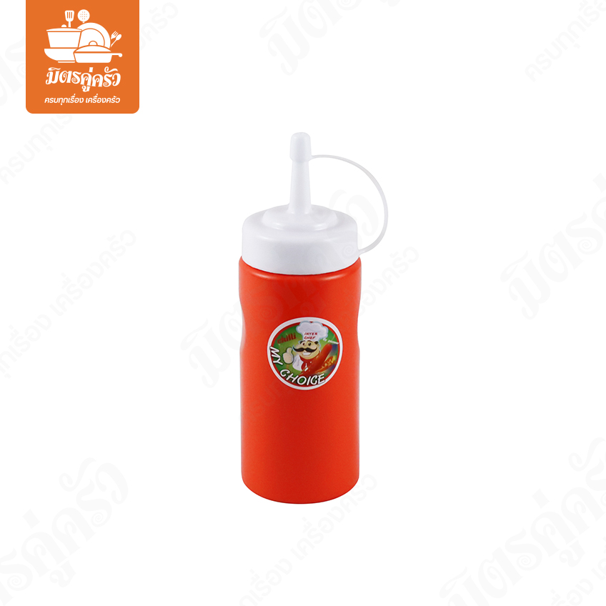 ขวดซอสกระบอกเตี้ย PNB566 ขนาด 500 ml.