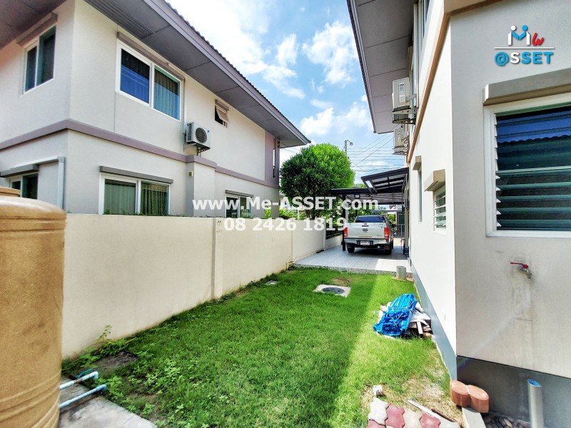 ขายบ้านเดี่ยว ใกล้ ม.มหิดล ย่าน ศาลายา วัดพระเงิน ศรีประวัติ : คณาศิริ ศาลายา : 2 ชั้น 50 ตารางวา