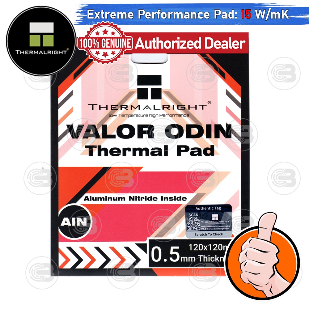 [CoolBlasterThai] Thermalright VALOR ODIN Thermal Pad (Aluminum Nitride) 120x120x0.5 mm./15 W/mK