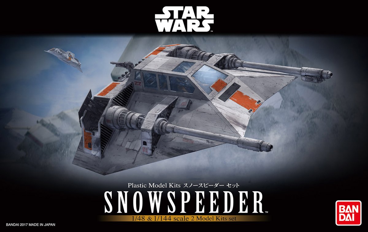 1/48 & 1/144 Snowspeeder BANDAI - Star Wars