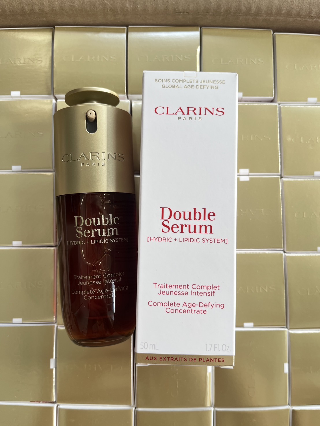 เซรั่มสูตรใหม่ CLARINS Double Serum 50ml. [Hydric+Lipidic System]