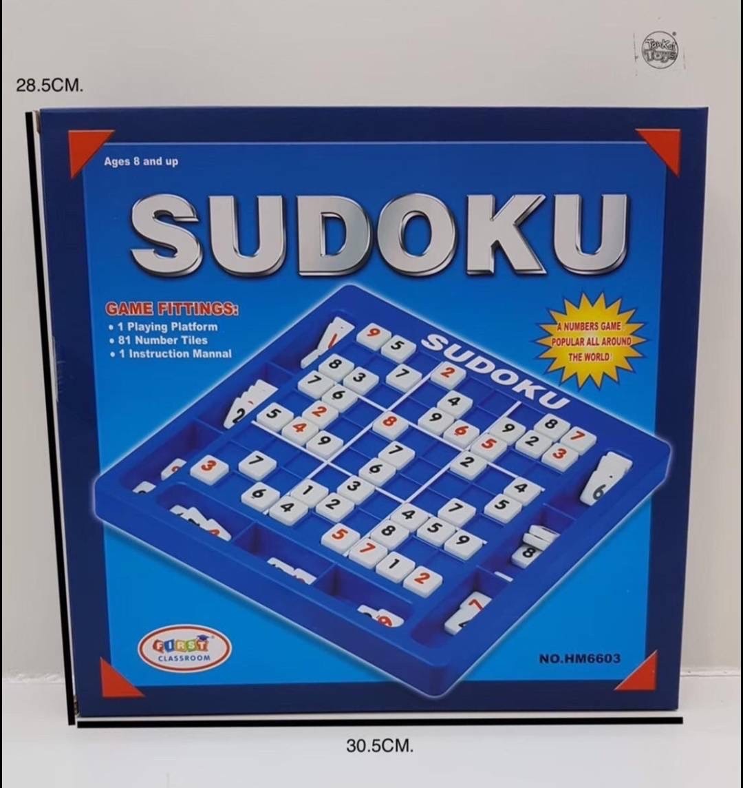 ซูโดกุพลาสติก 9x9 ช่อง Plastic Sudoku HM6603