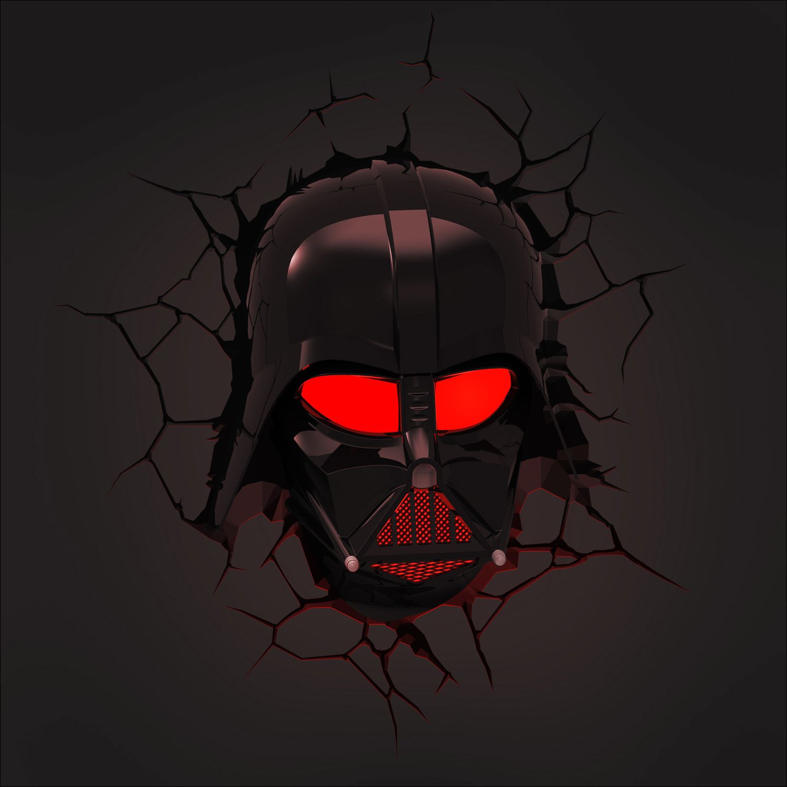3D Wall Light โคมไฟทะลุผนัง Darth Vader - Star Wars