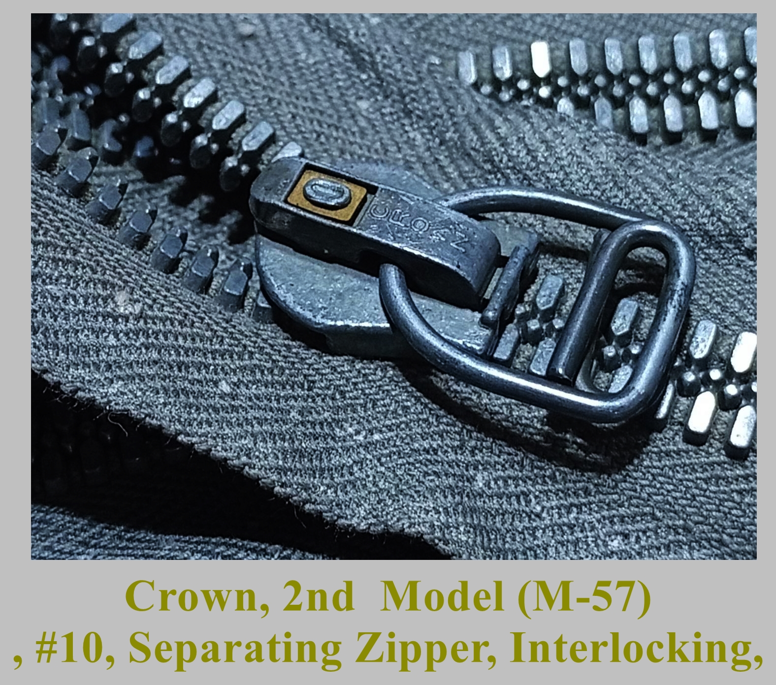 ซิปเพื่อซ่อม เสื้อทหาร M51 อุปกรณ์ทางทหาร