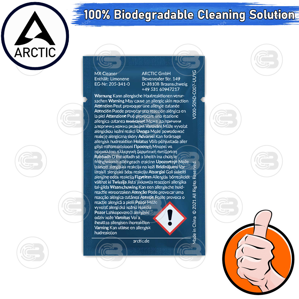 [CoolBlasterThai] Arctic MX-Cleaner 100% Biodegradable Cleaning Solution Box 40 PCS
