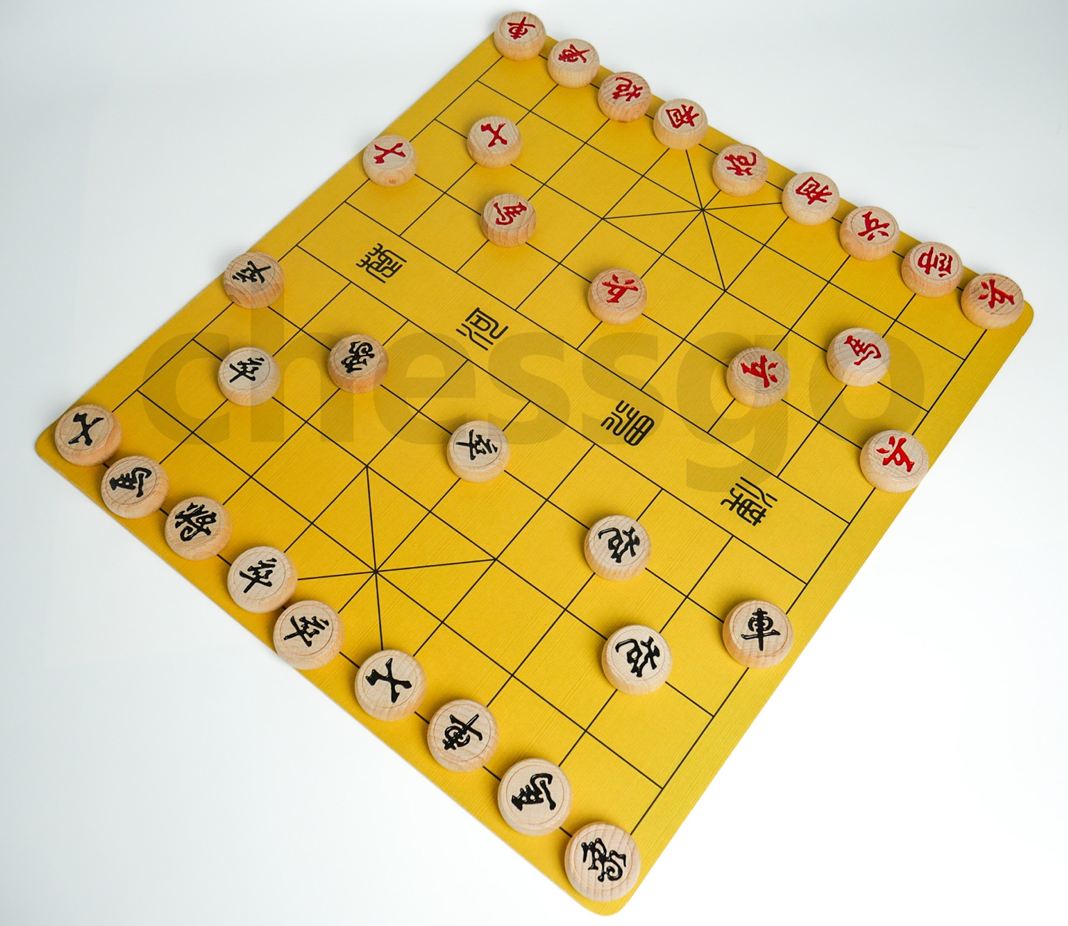 ชุดหมากรุกจีน(กระดานไม้บาง+ตัวไม้บีช#40)