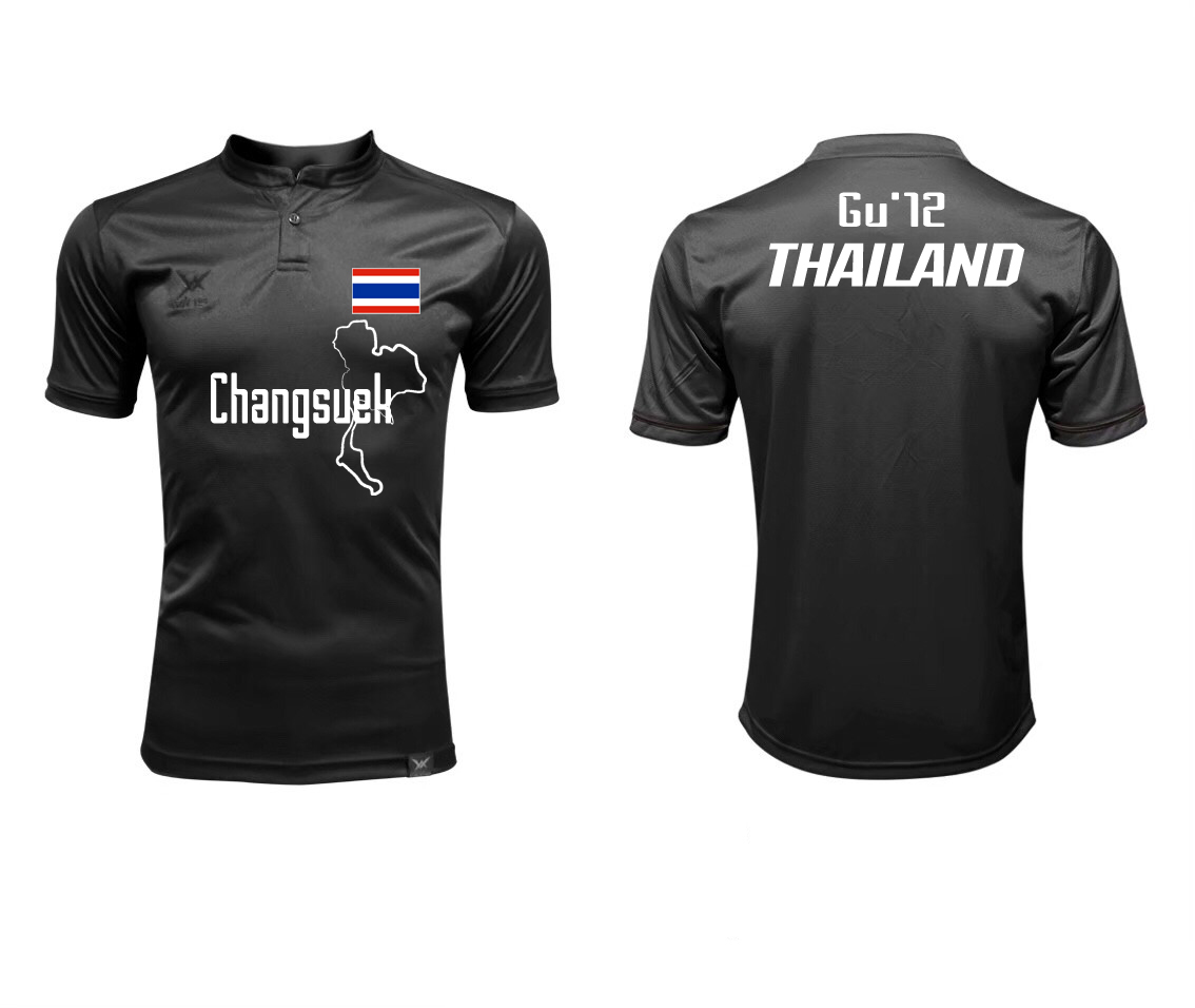 เสื้อเชียร์ช้างศึก VINS SPORT CLASSIC GU12 สีดำ