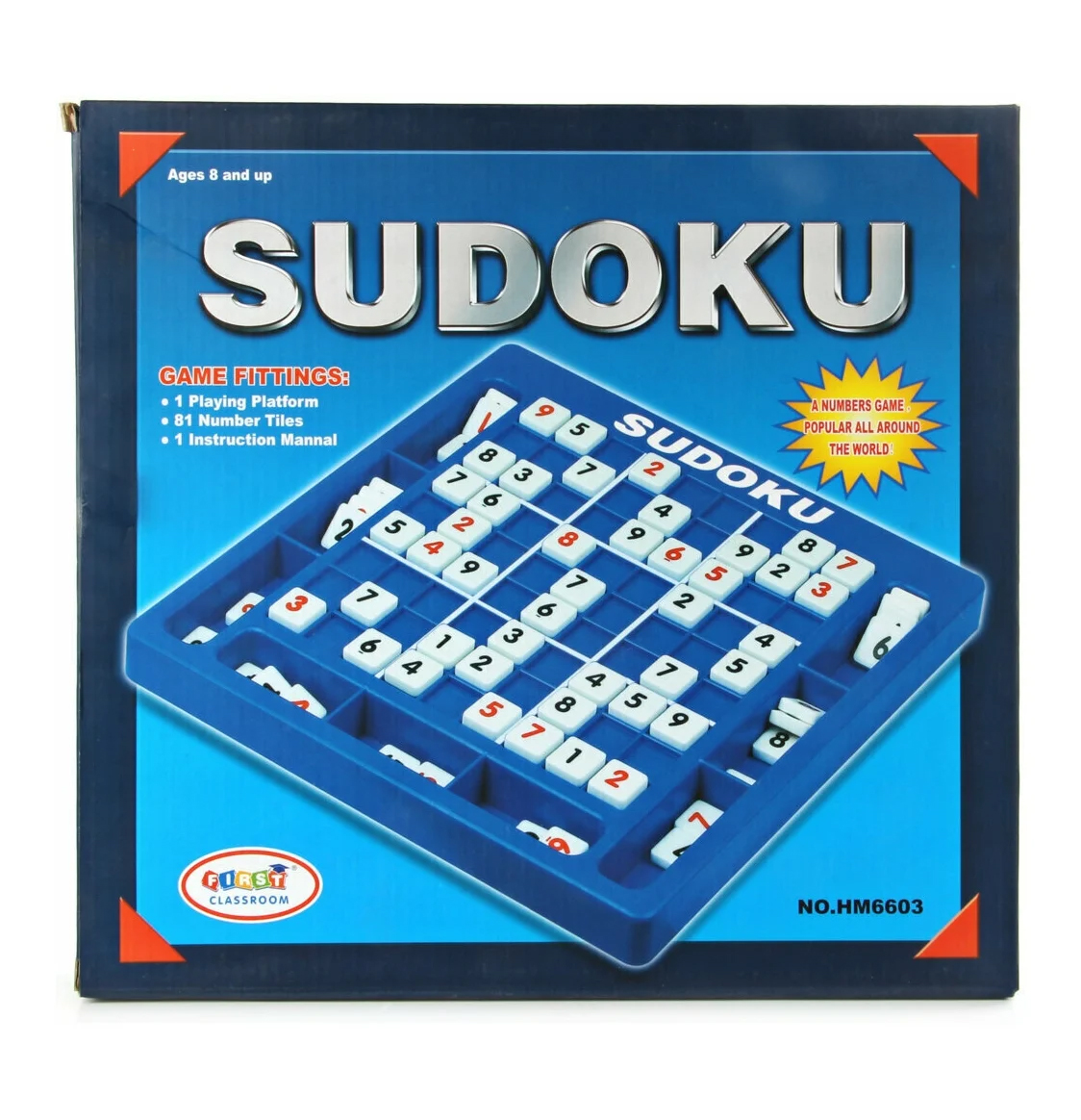 ซูโดกุพลาสติก 9x9 ช่อง Plastic Sudoku HM6603