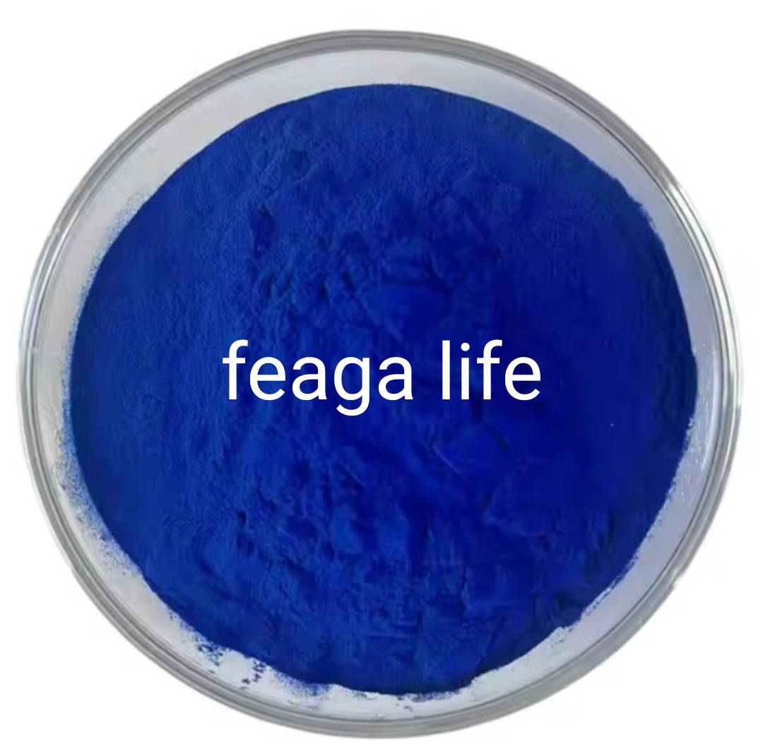 ผงสาหร่ายสไปรูลิน่าสีฟ้า Blue Spirulina Powder เกรด AAA สีเข้ม เข้มข้น ยี่ห้อ Feaga Life ฟีก้าไลฟ์ 40 กรัม