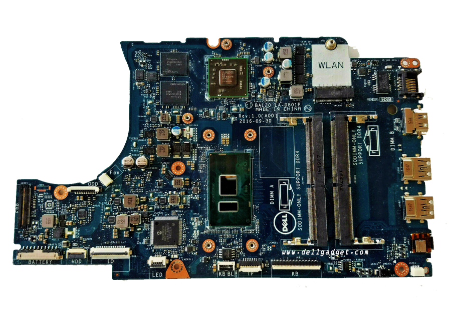 เมนบอร์ด Dell Inspiron 15 5567 แท้ ตรงรุ่น เมนบอร์ด เดลล์ Inspiron 5567 Mainboard Dell Inspiron 5567 แท้ รับประกันศูนย์ Dell Thailand