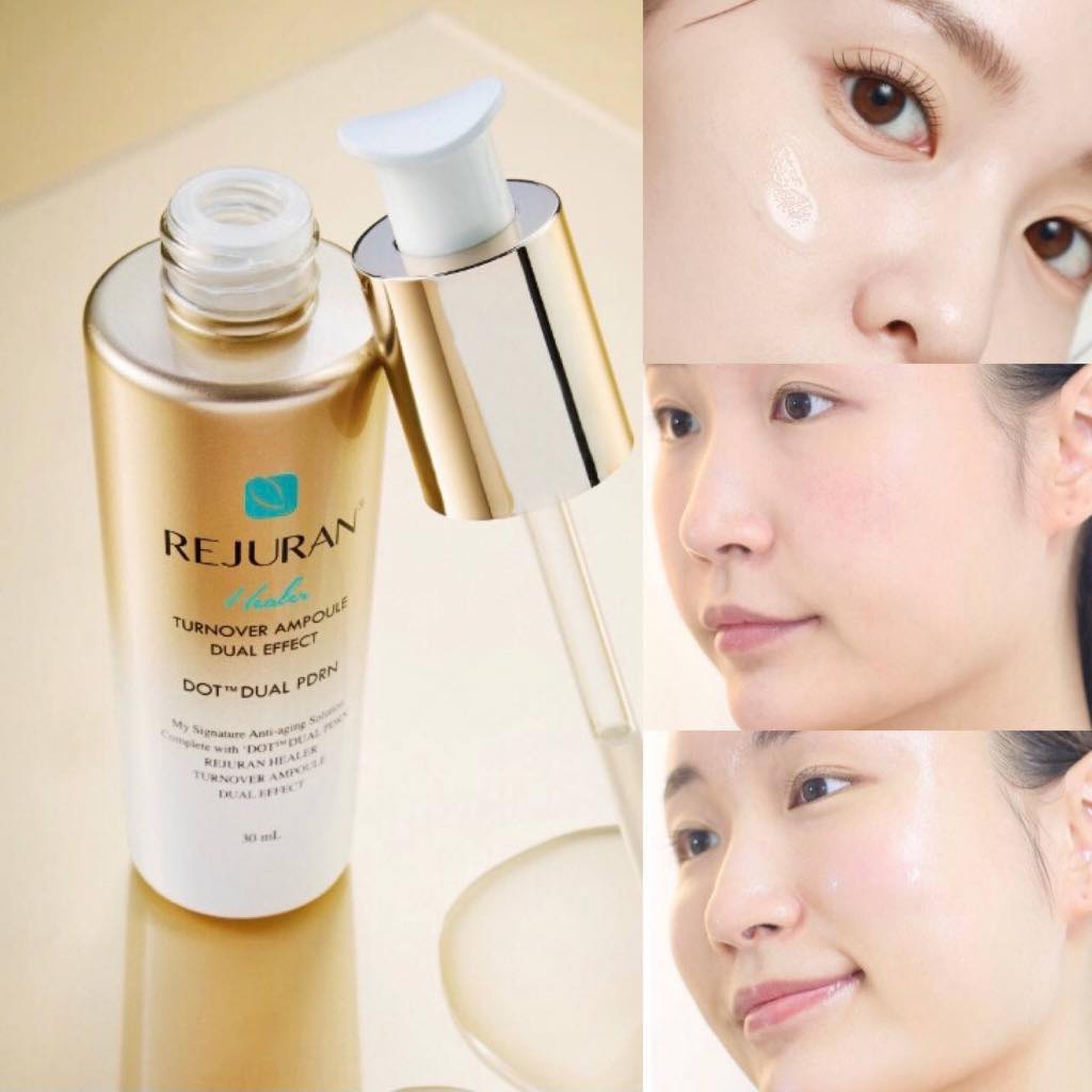 แพ็คเก็จทรงกลม เซรั่มเรจูรัน ขวดทอง REJURAN Healer Turnover Ampoule Dual Effect 30 ml. หิ้วเกาหลี (1ขวด)