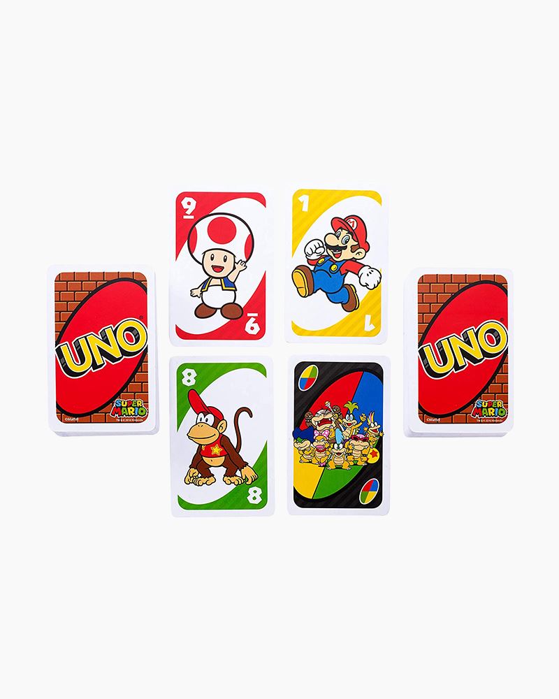 UNO Super Mario Card Game (Mattel) การ์ดอูโน่ซุปเปอร์มาริโอ ลิขสิทธิ์แท้ #DRD00
