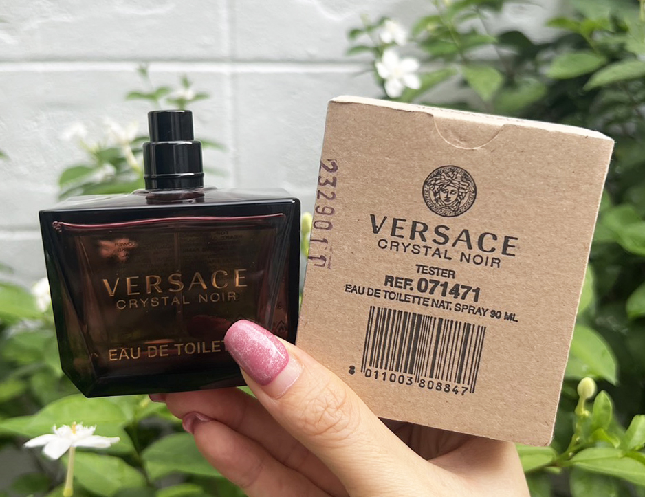 กล่องเทสเตอร์ Versace Crystal Noir Eau de Toilette 90ml. ของแท้ (ไม่มีฝาปิด)