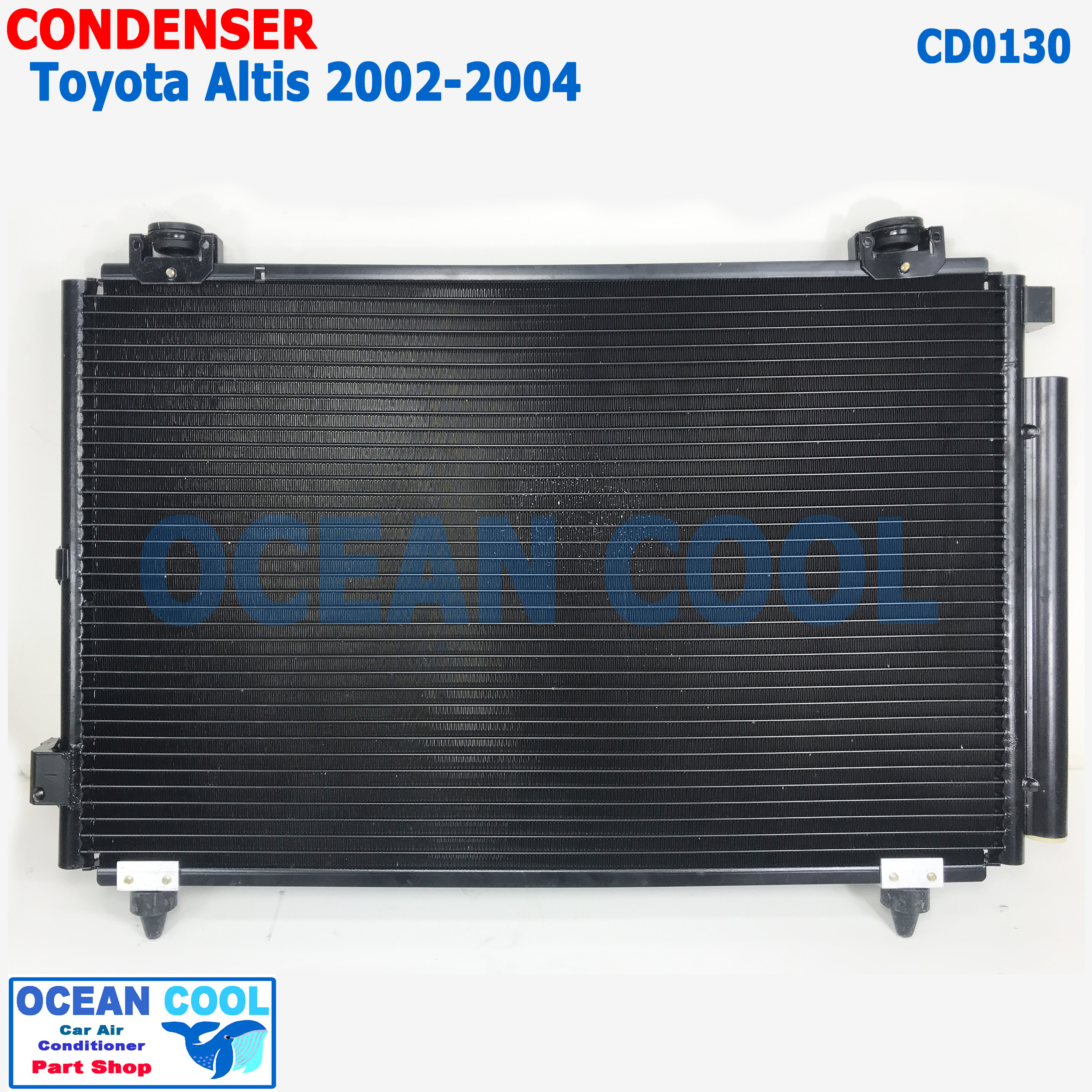แผงแอร์ โตโยต้า อัลติส 2002 - 2007 CD0130 CONDENSER FOR TOYOTA ALTIS รังผึ้งแอร์ คอยล์ร้อน หน้าหมู รุ่นแรก PACO PL3173