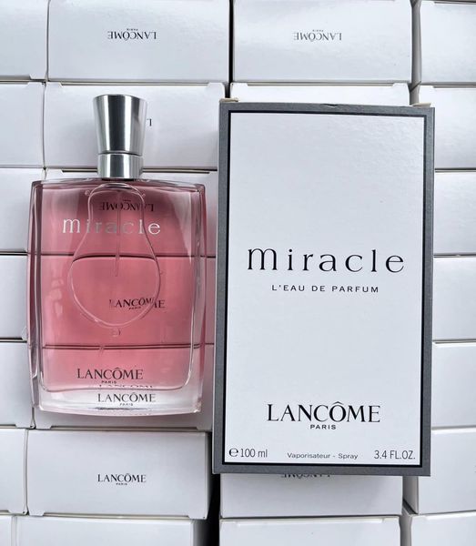 Lancome Miracle Eau De Parfum 100ml. [กล่อง/Tester] น้ำหอม ลังโคม มิราเคิล กล่องเทสเตอร์ ของแท้