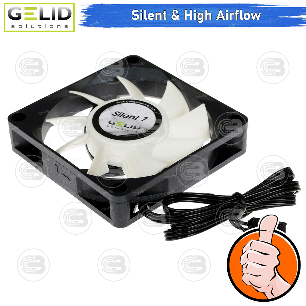 [CoolBlasterThai] GELID Silent 7 PC Fan Case size 70 mm. ประกัน 3 ปี (FN-SX07-22)