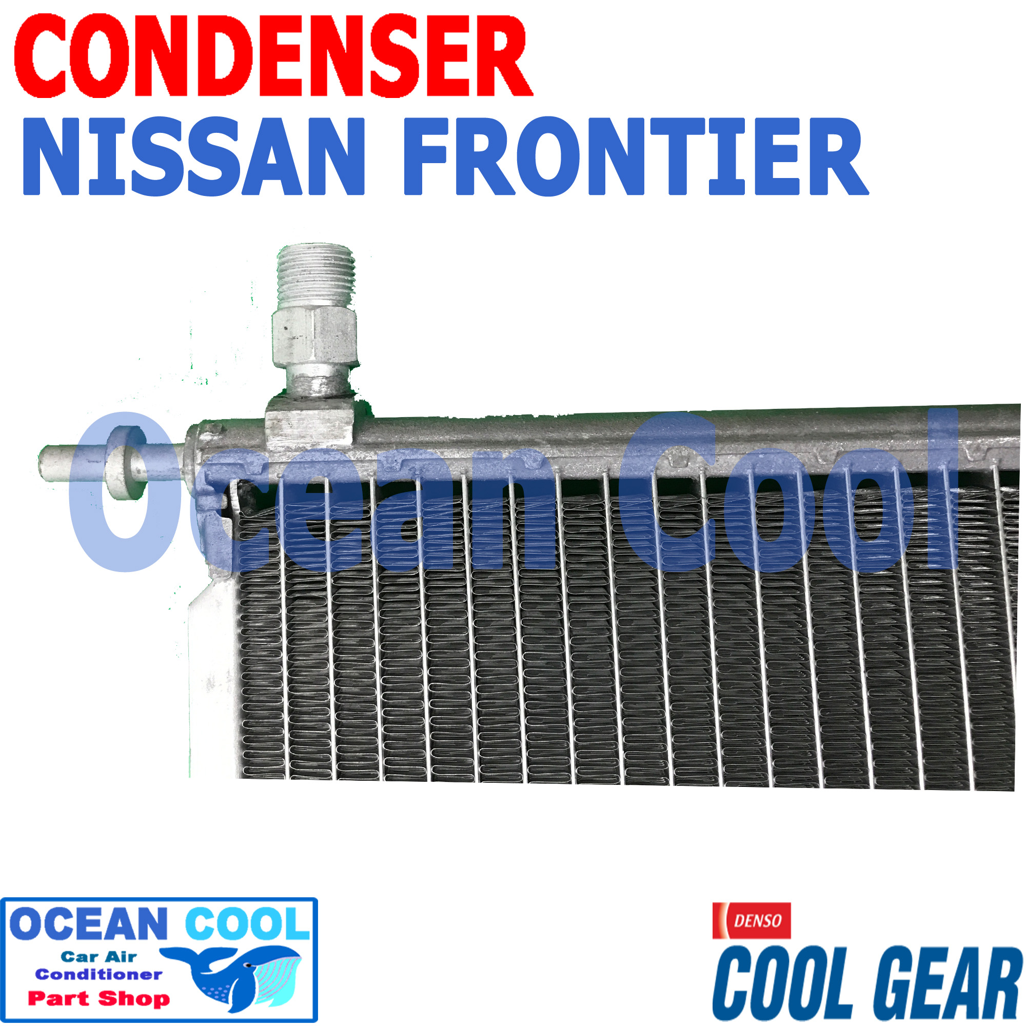 แผงแอร์ นิสสัน ฟรอนเทียร์ 1998 - 2001 TD27 CD0083 Cool Gear รหัส DI447770-46604W CONDENSER NISSAN FRONTIER พ.ศ. 2541 ถึง 2544 อะไหล่ แอร์ รถยนต์ คอนเดนเซอร์ แผงคอยล์ร้อน