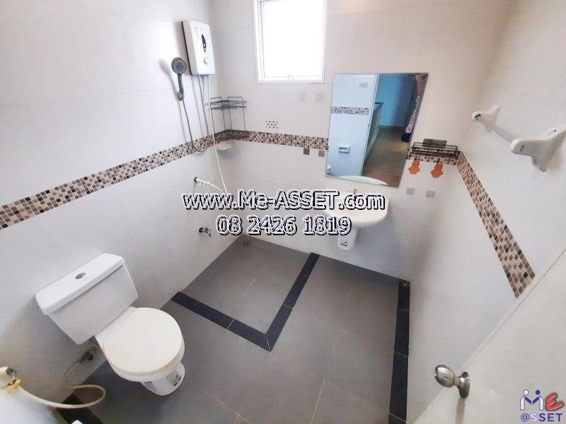 ขายและเช่าทาวน์โฮม โซนเลียบคลองพระอุดม ซอยวัดท่าเกวียน เชื่อมถนนกาญจนาภิเษก ถนน345 ใกล้บริษัทซีพีแรม คลังสินค้า7-11 คลังสินค้าเทสโก้โลตัส ตลาดวัดทองสะอาด : มบ.บ้านสวนธนาการ์เด้น : 2 ชั้น 22.7 ตร.วา