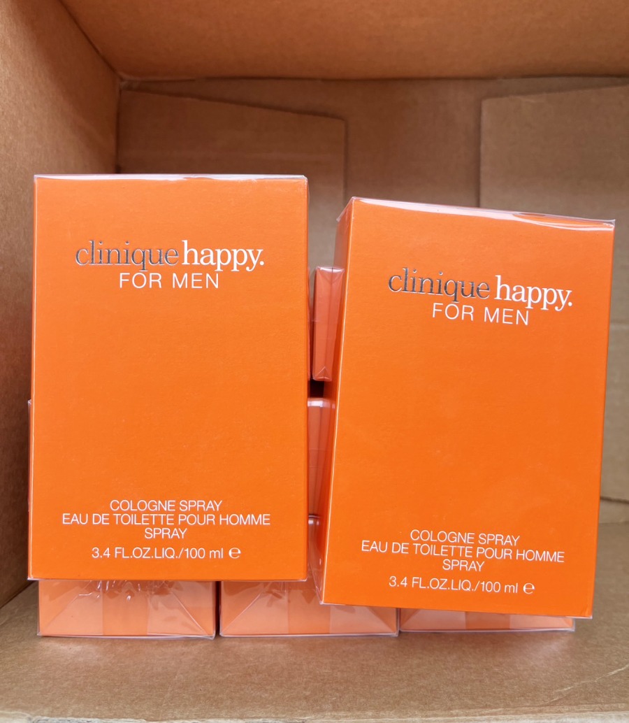 (1กล่อง) Clinique Happy For Men Eau De Toilette 100ml. น้ำหอมสำหรับผู้ชาย ของแท้ หิ้วตปท.