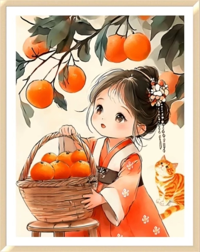 Orange girl (พิมพ์ลาย)