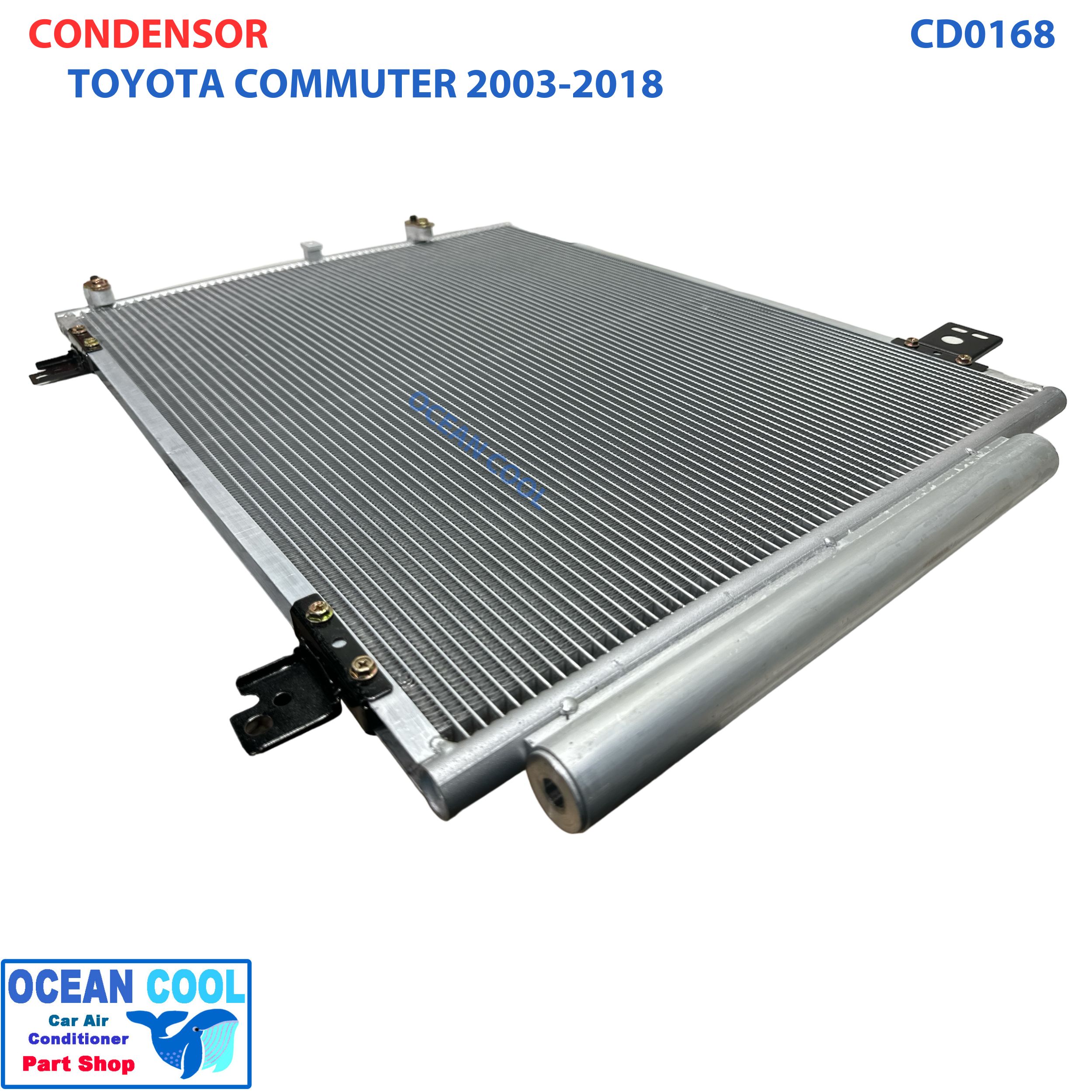 แผงแอร์ โตโยต้า คอมมิวเตอร์ 2003 - 2018 CD0168 CONDENSER TOYOTA HIACE COMMUTER ’03-’18 แผงรังผึ้งแอร์ แผงคอยล์ร้อน คอยล์ร้อน คอนเดนเซอร์