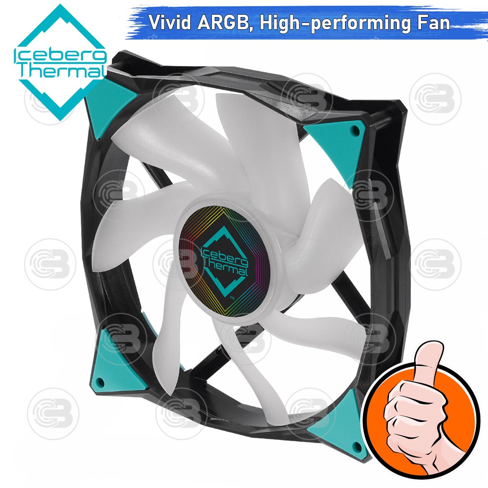 [CoolBlasterThai] Iceberg Thermal IceGALE A-RGB 140 Black Fan Case (size 140 mm.) ประกัน 2 ปี