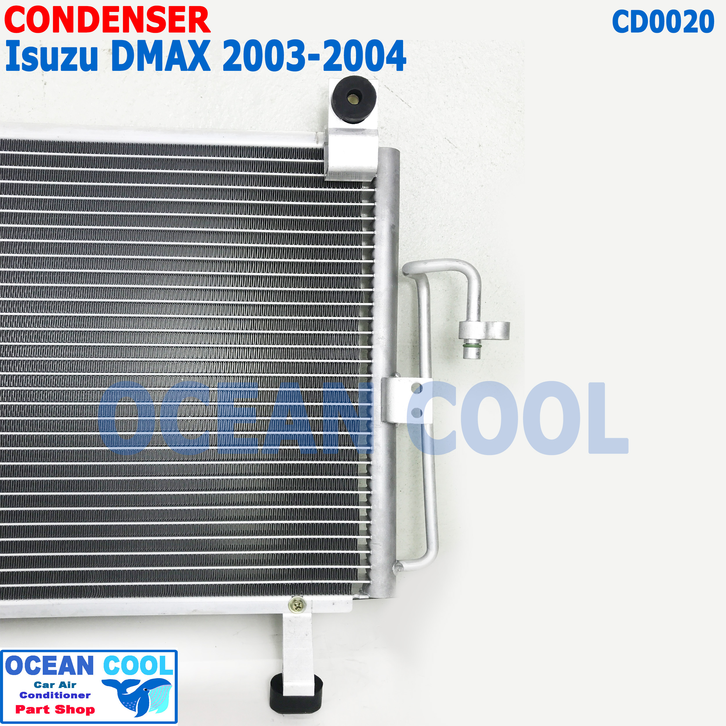 แผงแอร์ อีซูซุ ดีแม็ก 2003 - 2004 CD0020 COOL GEAR DI447770-48304W CONDENSER ISUZU D MAX คอนเดนเซอร์ แผงคอยล์ร้อน dmax อะไหล่ แอร์ รถยนต์ ดีแม็ค