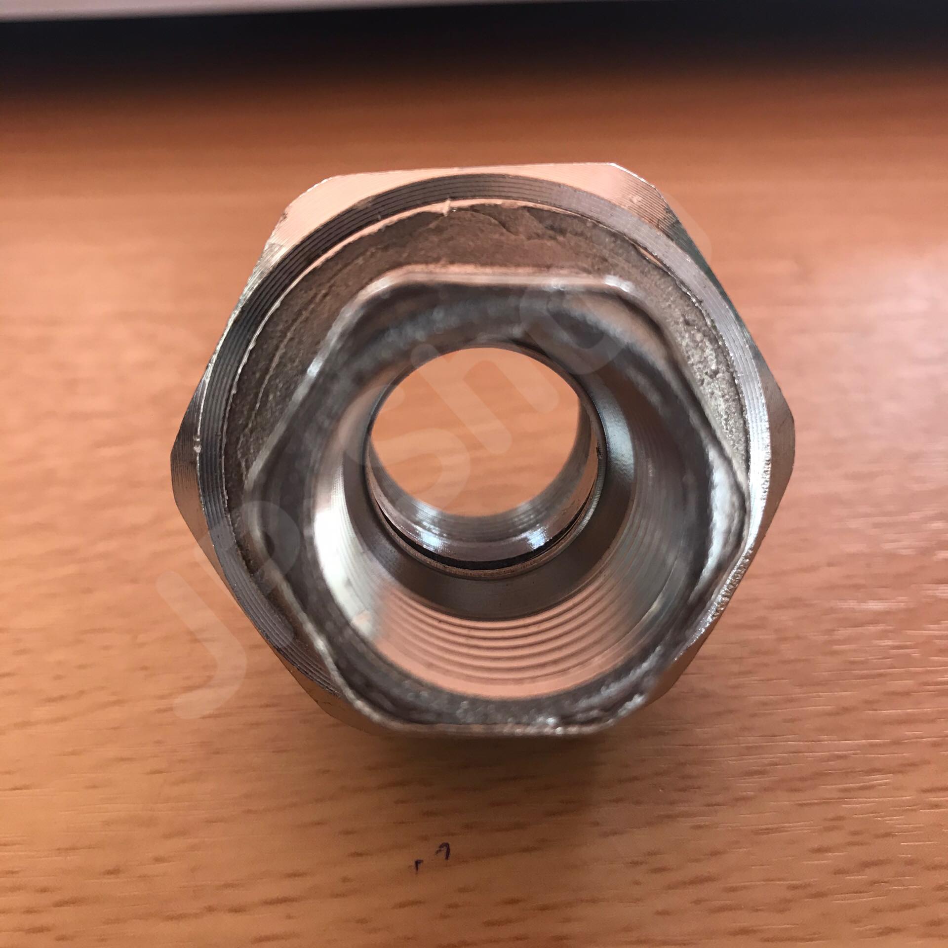 ข้อต่อตรงสแตนเลส304เกลียวใน ขนาด 4 หุน นิปเปิ้ลเกลียวใน 4 หุน #2954