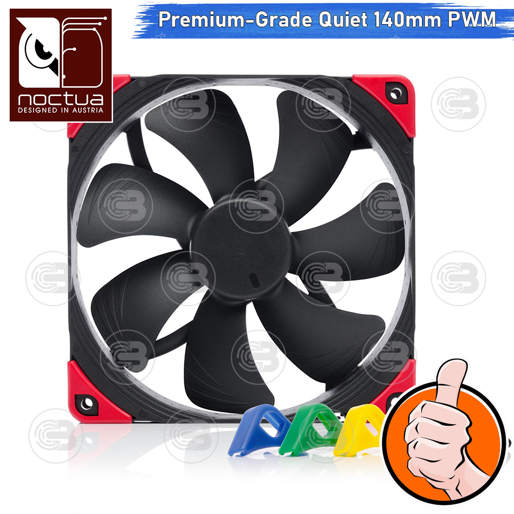 [CoolBlasterThai] Noctua NF-A14 PWM Chromax.Black.Swap PC Fan Case (size 140 mm.) ประกัน 6 ปี