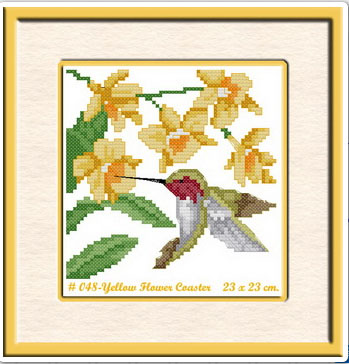 YELLOW FLOWER COASTER
