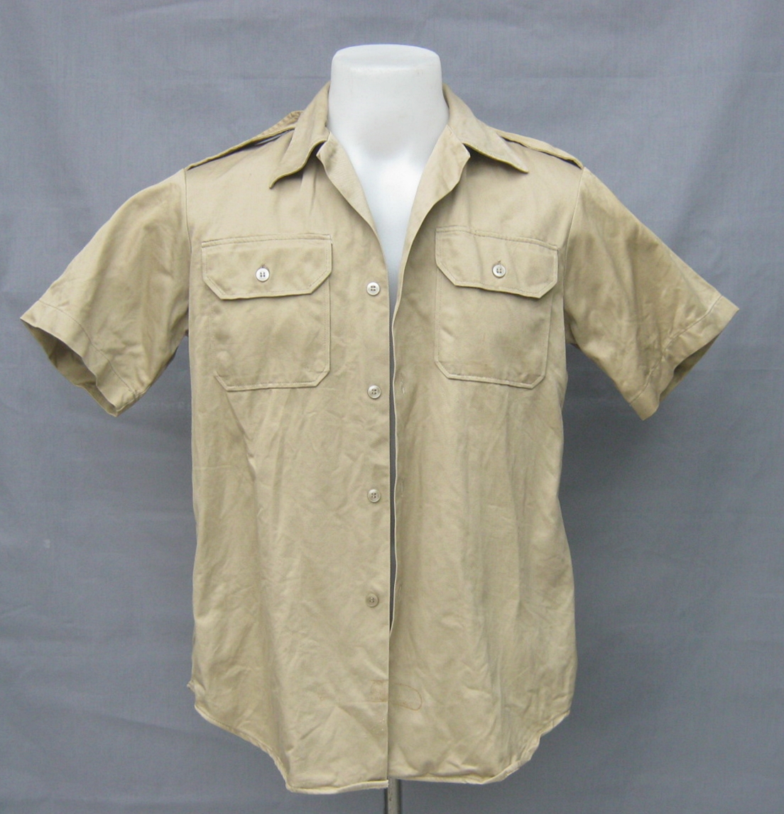 เสื้อ ทหาร USA สงครามเวียตนาม 70S' KHAKI 8.2oz
