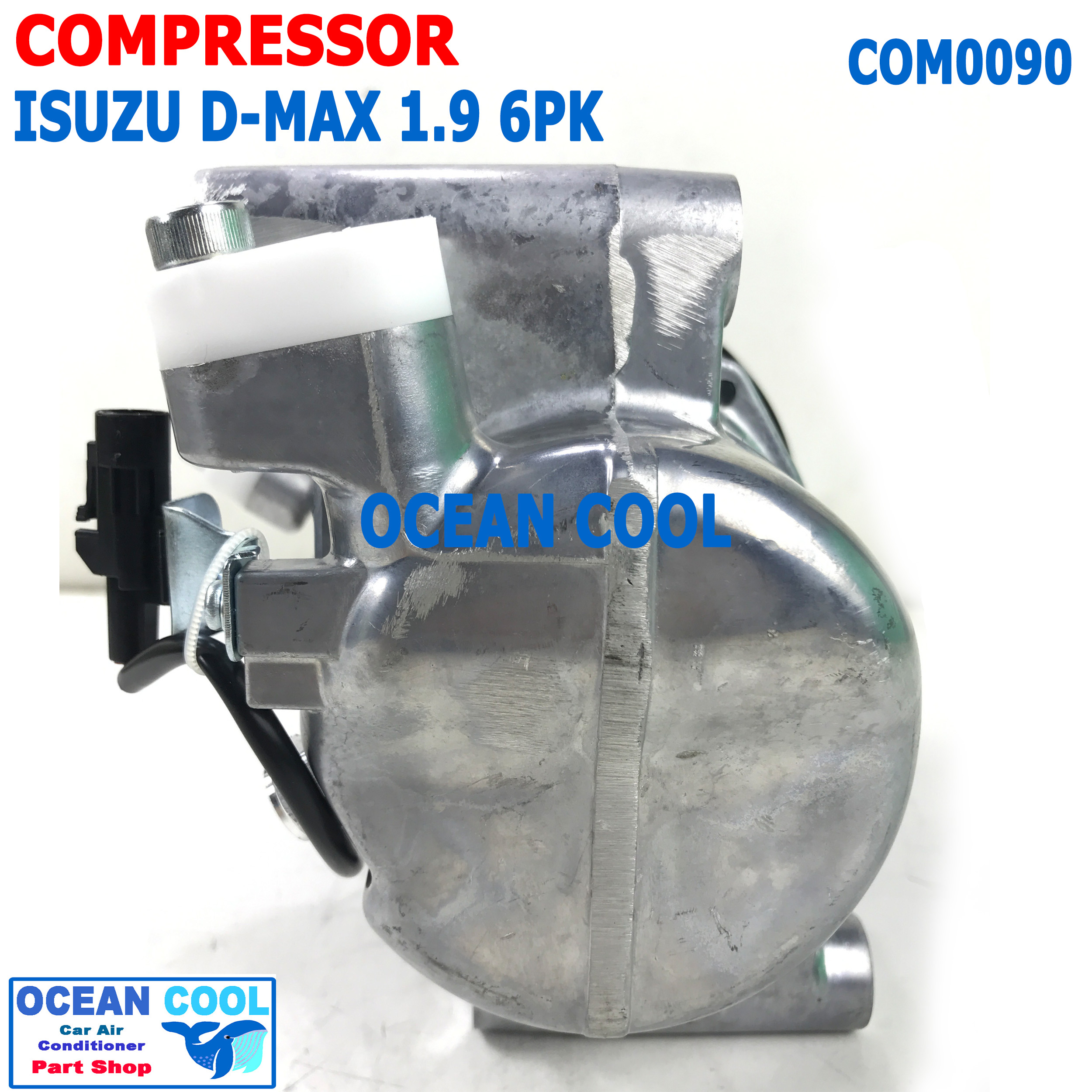 คอมเพลสเซอร์ อีซูซุ ดีแม็ก 1.9 2016 - 2020 สายพาน 6pk MIJ-T776 COM0090 Compressor For ISUZU DMAX 1.9 MU-X 1.9 2016 คอมแอร์ คอม คอมเพสเซอร์ อะไหล่แอร์ D-MAX