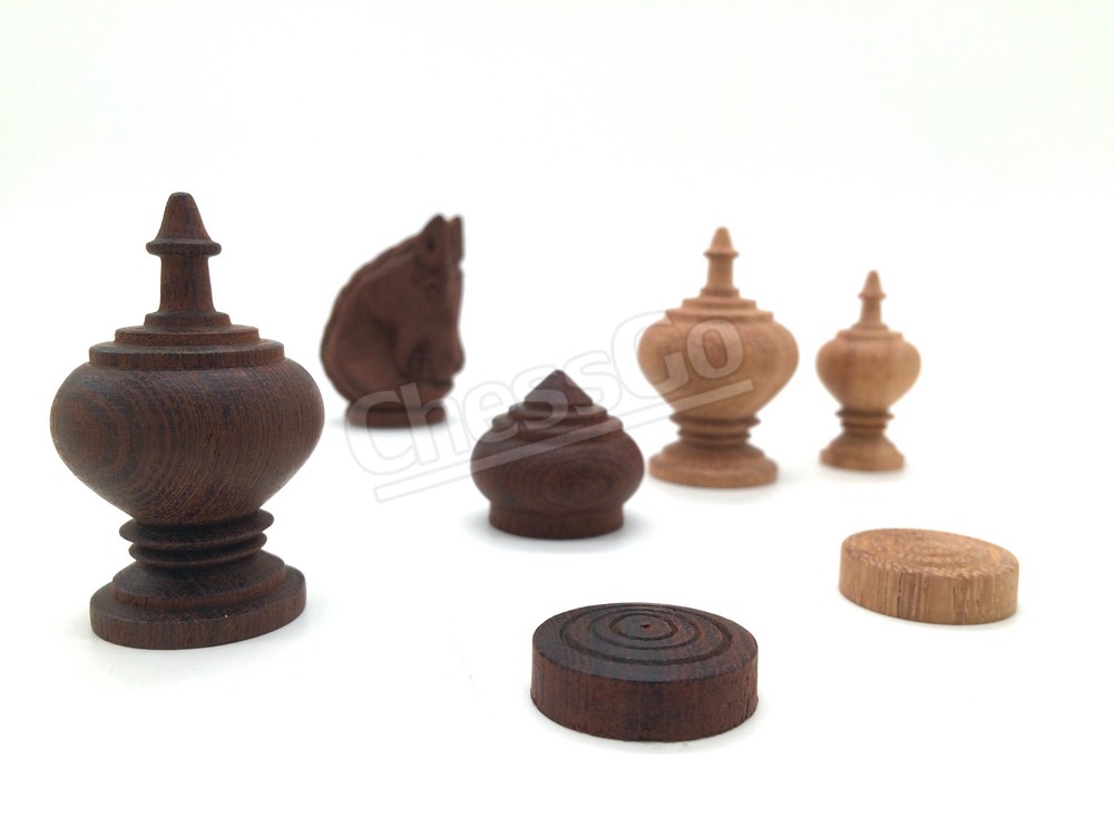 หมากรุกไทยไม้เนื้อแข็งรุ่นมาตรฐาน แบบ4