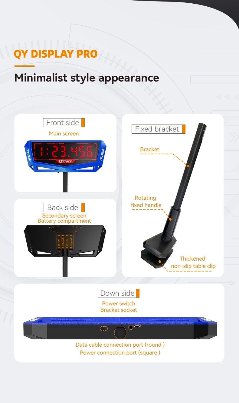 จอแสดงเวลาการแข่งขัน QY Display Pro Timer (Bluetooth) #QY3233