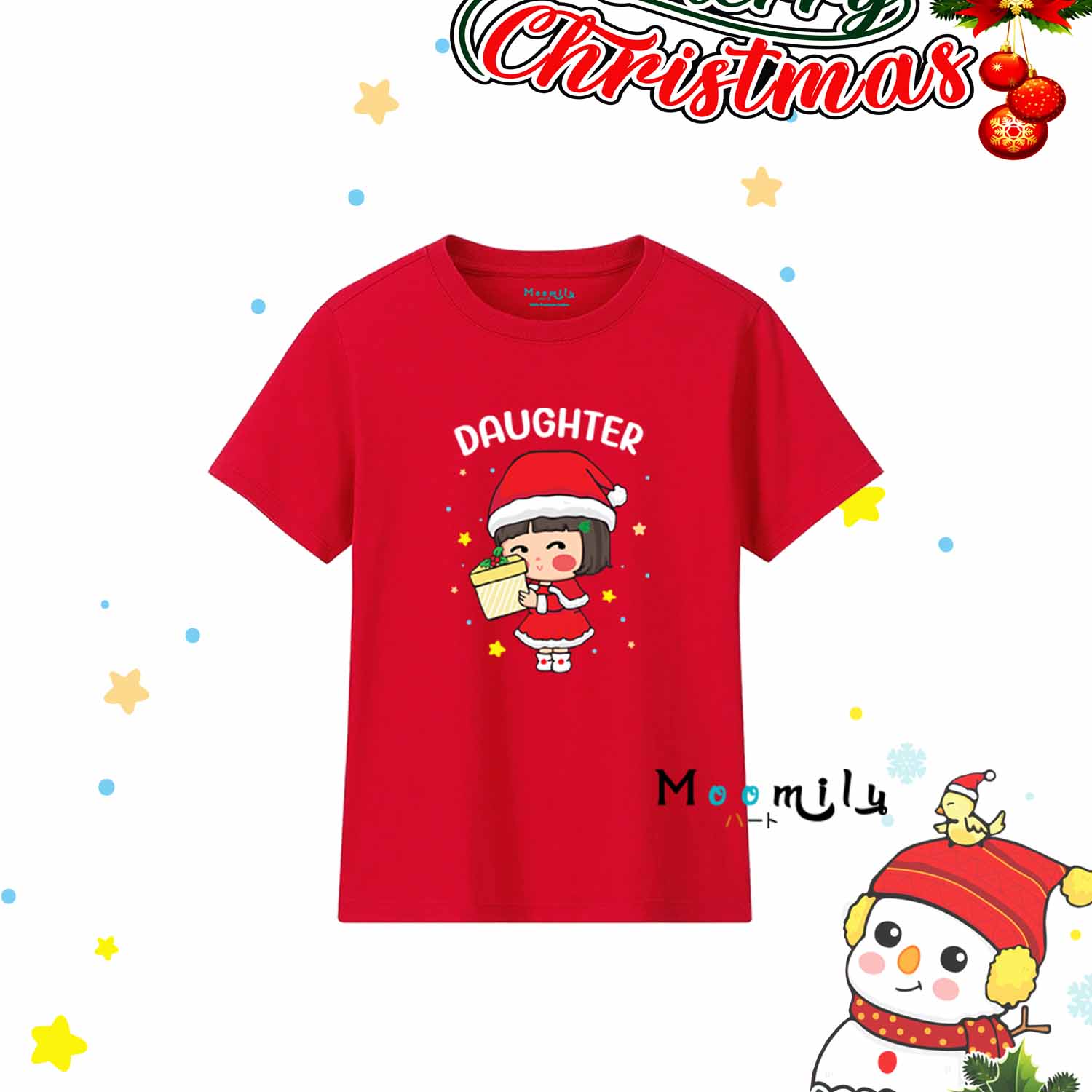 เสื้อคริสต์มาส เสื้อคริสมาสต์ ซานต้า เสื้อครอบครัวพ่อแม่ลูก MMLFAMILYXMAS Christmas shirt เสื้อทีม เสื้อแก๊งค์ เด็ก ถึง ไซส์ใหญ่