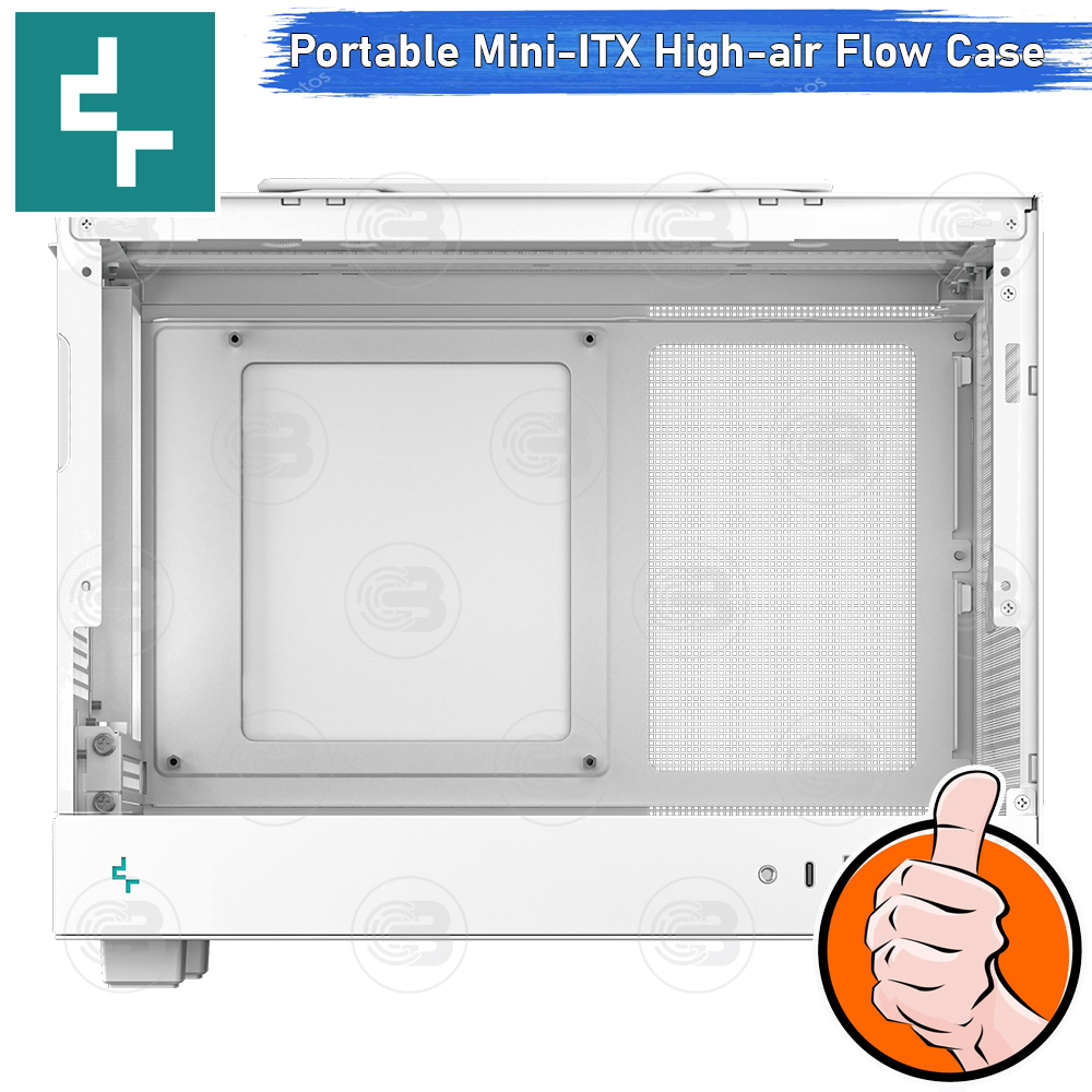 [CoolBlasterThai] DEEPCOOL CH160 WHITE Mini-ITX High-Airflow PC Case ประกัน 1 ปี