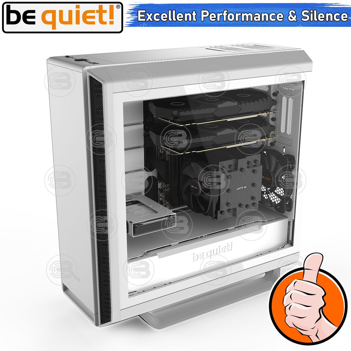 [CoolBlasterThai] Be Quiet SILENT BASE 802 Window White PC Case (BGW40) ประกัน 3 ปี