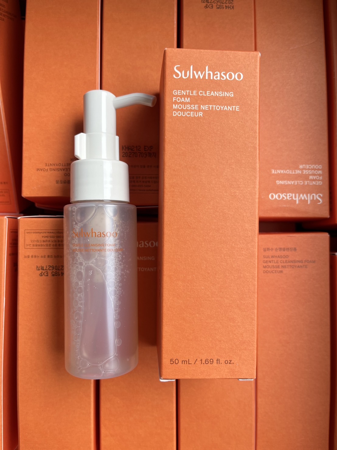 โฟม รุ่นใหม่ Sulwhasoo Gentle Cleansing Foam 50ml. แพ็คเก็จใหม่ 2023