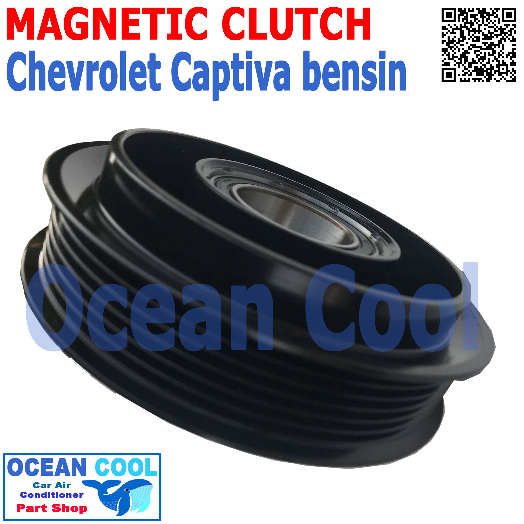 คลัชคอมแอร์ เชฟโรเลต แคปติว่า ปี 2012 ยื้นน้อย เบนซิน MGC0039 Magnatic Clutch Assembly Set for Chevrolet Captiva 2012 ชุดหน้าคลัชคอมแอร์ อะไหล่ แอร์ รถยนต์น้าคลัชคอมแอร์ อะไหล่ แอร์ รถยนต์