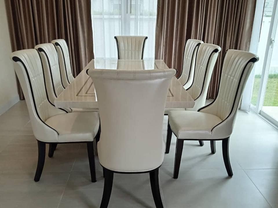 โต๊ะกินข้าว หน้าหินอ่อน คุณภาพเกรดพรีเมียม