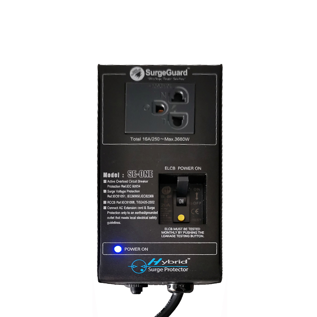 SurgeGuard SE-One เครื่องกรองกระแสไฟฟ้าแบบ Hybrid สำหรับเพิ่มประสิทธิภาพการชาร์จรถ EV เมื่อใช้สายชาร์จแบบพกพา (Portable EV Charger)