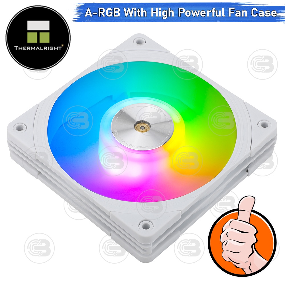 [CoolBlasterThai] Thermalright TL-B12W-S (3 PCS) 2000+RMP A-RGB Static Pressure Fan Case (size 120 mm.) ประกัน 3 ปี