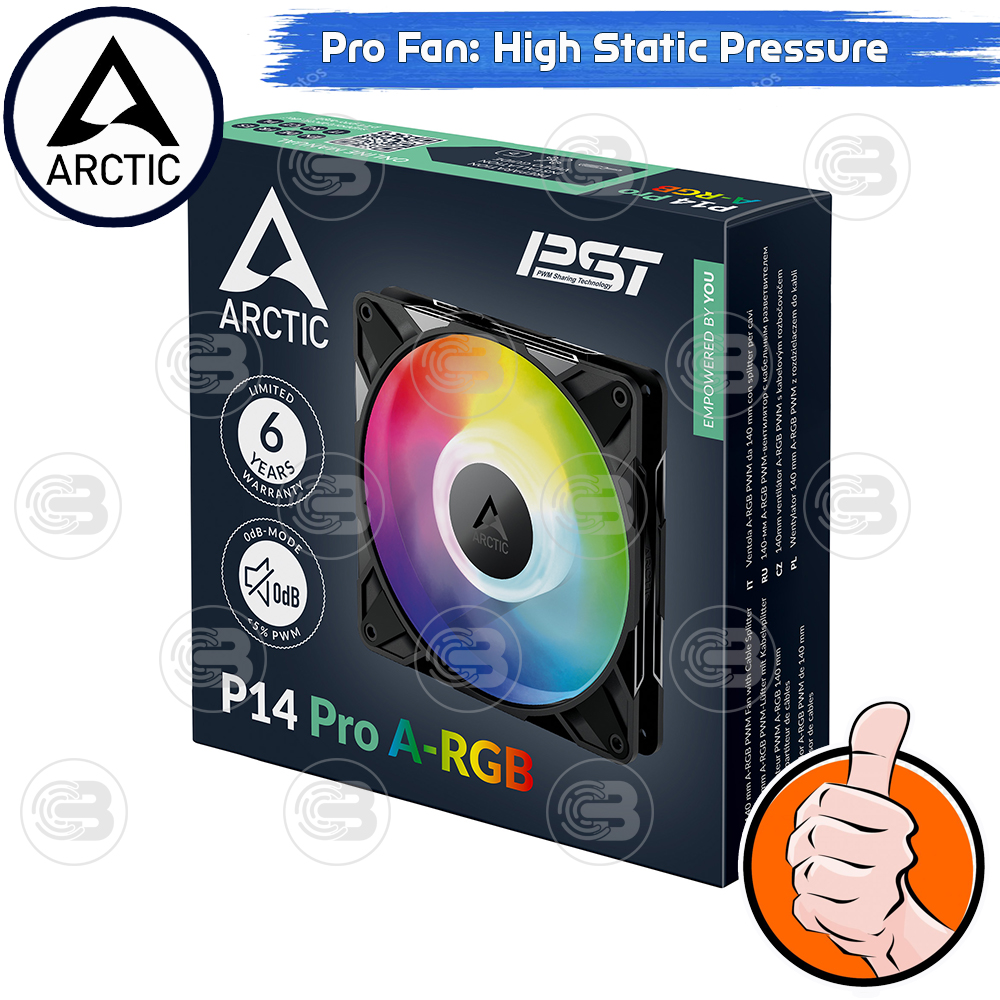 [CoolBlasterThai] ARCTIC P14 PRO A-RGB (size 140 mm.) PC Fan Case ประกัน 6 ปี