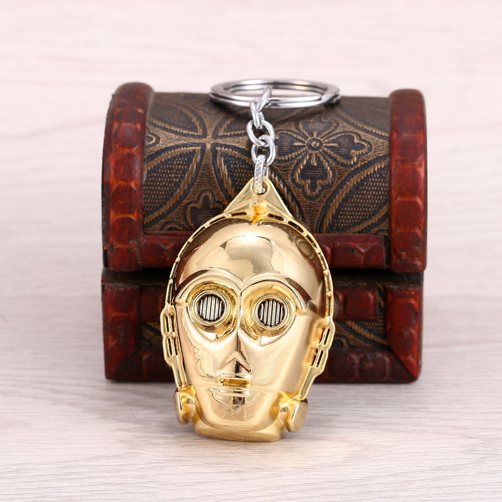 พวงกุญแจ โลหะ C-3PO Half Head - Star Wars Keychain