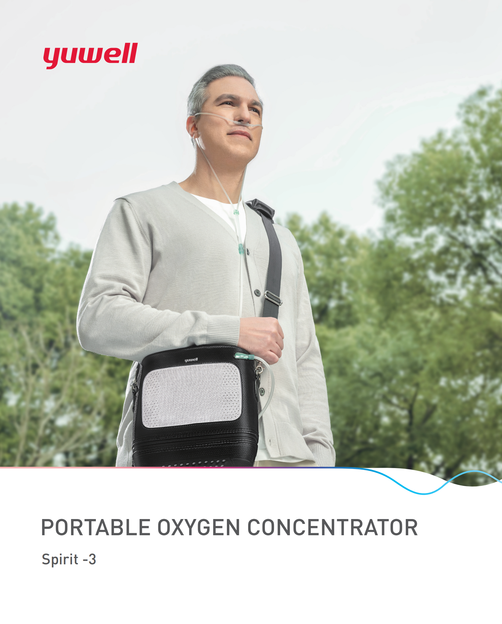 เครื่องเพิ่มความเข้มข้นของออกซิเจนแบบพกพา ยี่ห้อ YUWELL รุ่น Spirit 3