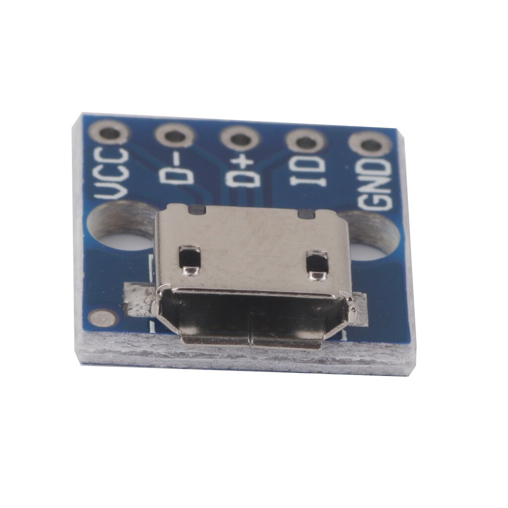 Micro USB to DIP 5-Pin Pinboard 2.54 mm.